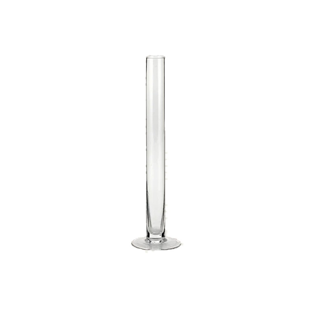 vaso monofiore con piede H30 dia 3 615-30