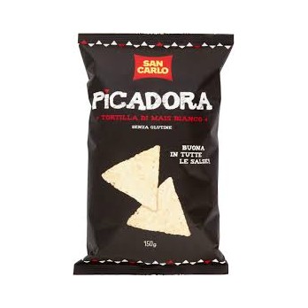 3X San Carlo Picadora Tortilla di Mais Bianco Senza Glutine (Gluten Free) 150g