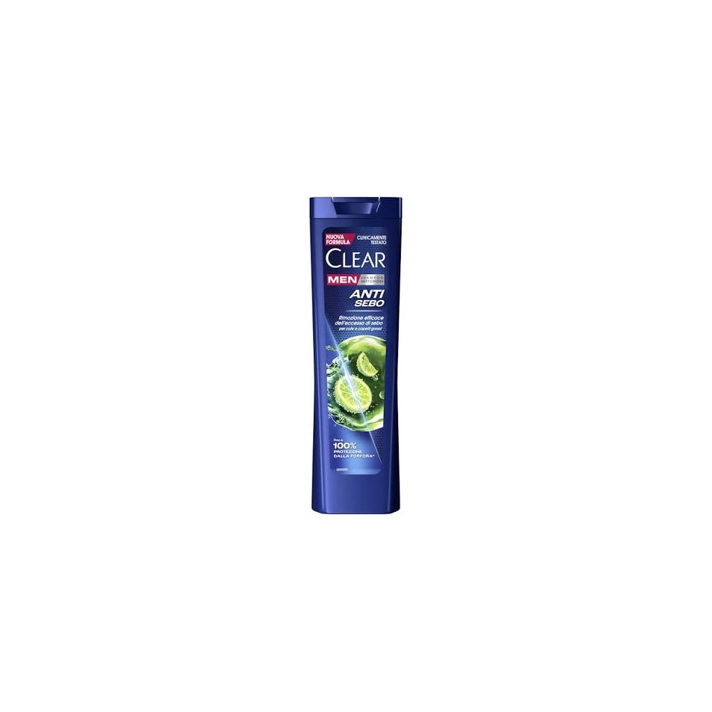 lear Men Shampoo Antiforfora per capelli grassi Anti Sebo fino al 100% di protezione dalla forfora* 6x 225 ml