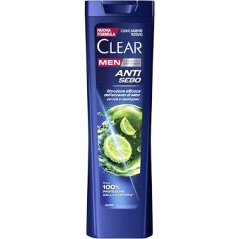 lear Men Shampoo Antiforfora per capelli grassi Anti Sebo fino al 100% di protezione dalla forfora* 6x 225 ml