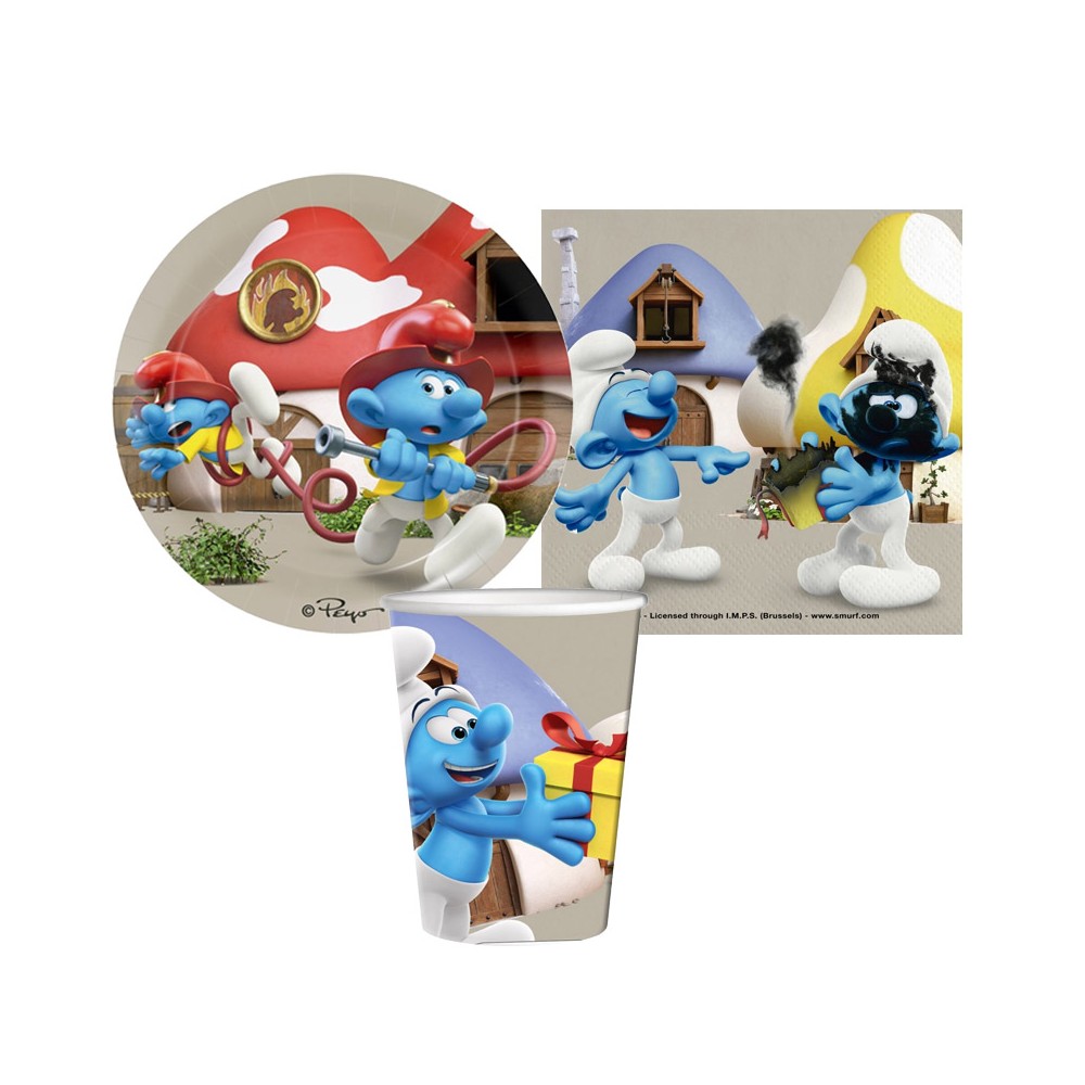 Kit 16 Persone Puffi
