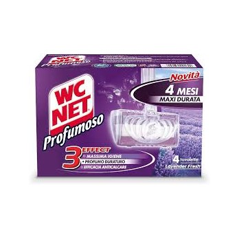 Wc Net Tavoletta Profumoso Lavender Fresh 3 Effect - 3 confezioni da 4 pezzi