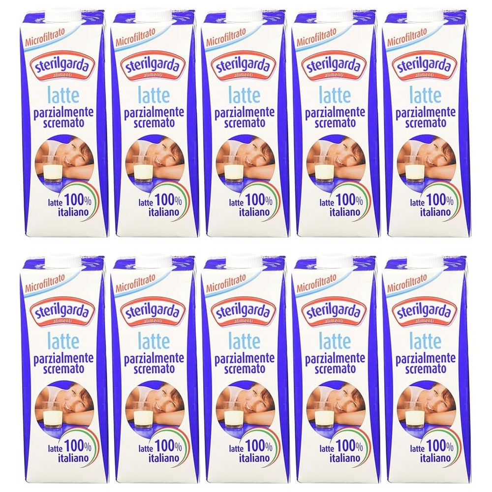 Sterilgarda Latte UHT Parzialmente Scremato Confezione da 5 x 1L