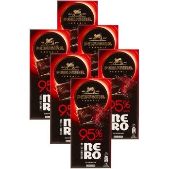 6 Confezioni di Nero Perugina Fondente Extra 95% di Cacao