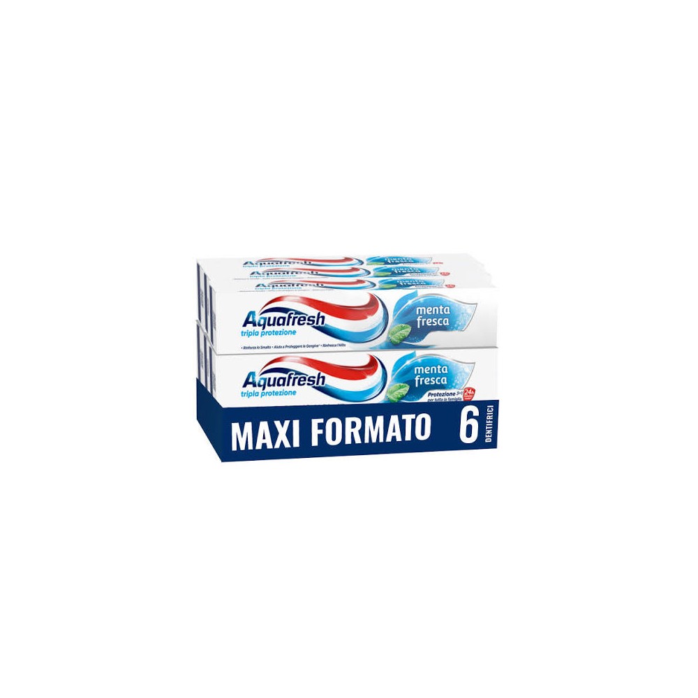 Aquafresh Tripla Protezione, Dentifricio 3 in 1 Per Tutta la Famiglia