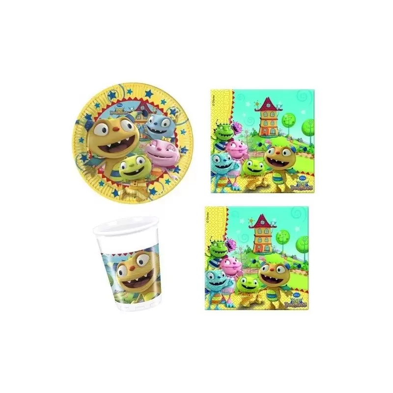 KIT N29 COORDINATO TAVOLA HENRY HUGGLE MONSTER