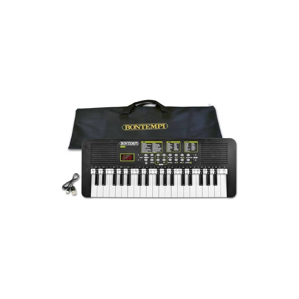Bontempi 15 3787 KeyRhythm - Tastiera Digitale a 37 Tasti, 53,4x19,9x6,9 cm