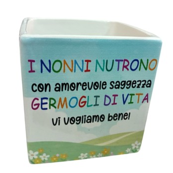 Vaso festa dei nonni personalizzabile Germogli di vita