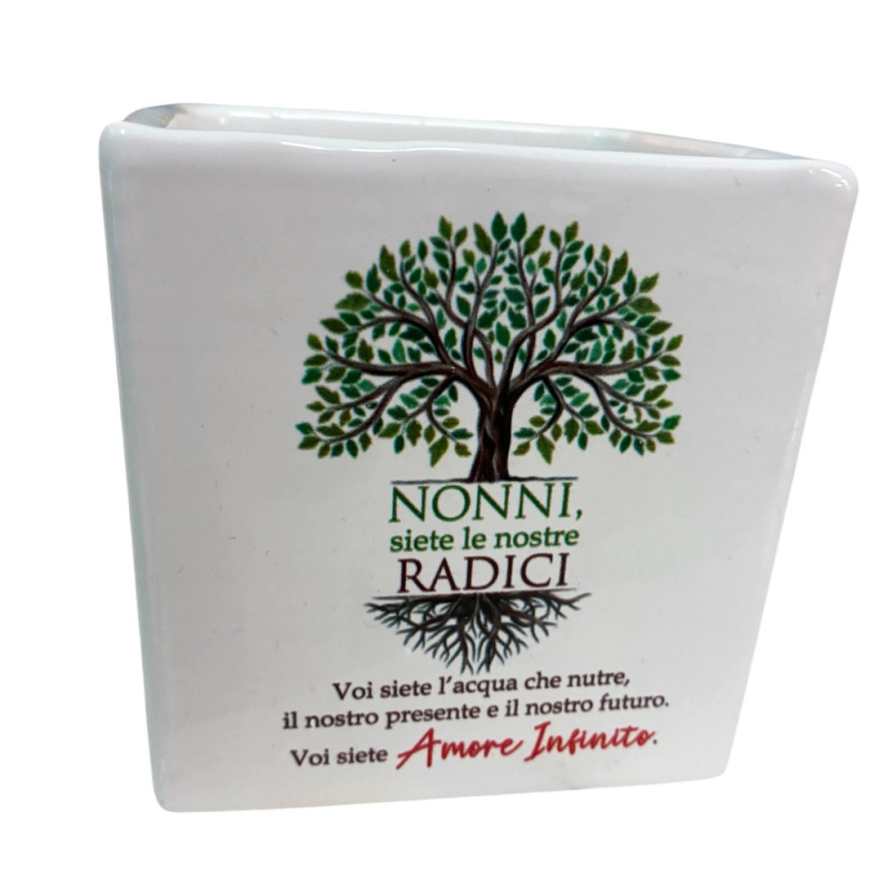 Vaso festa dei nonni personalizzabile Radici