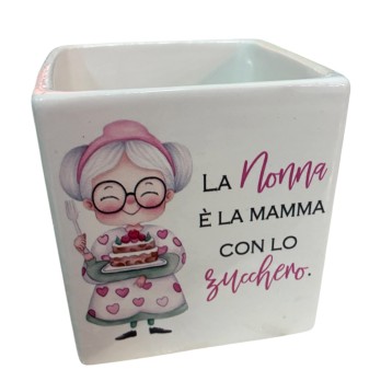 Vaso festa dei nonni personalizzabile Zucchero