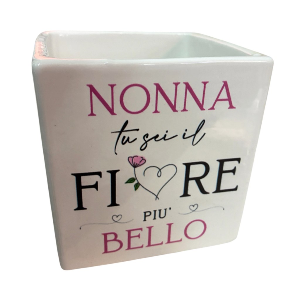 Vaso festa dei nonni personalizzabile Nonna fiore più bello