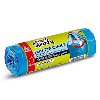 Domopak Spazzy Sacchi Nettezza Antiforo con manici 28 lt 120 pz