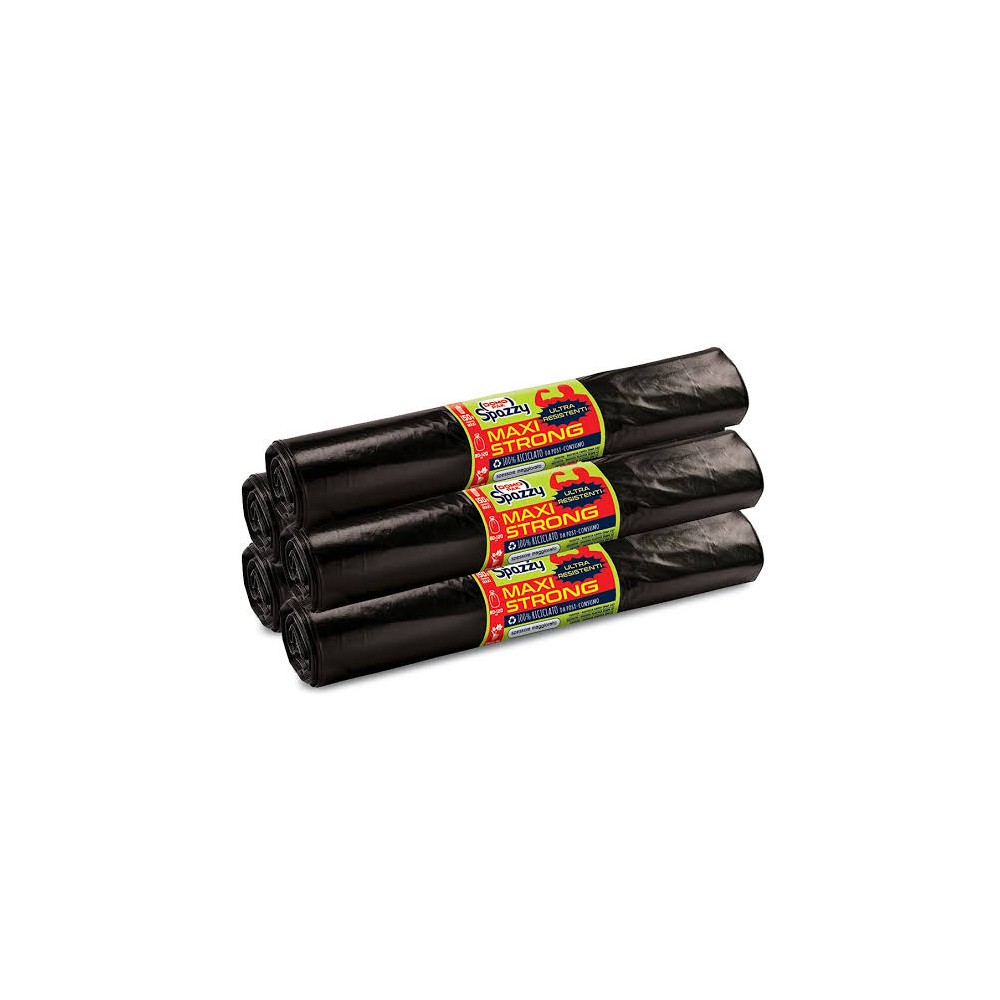 Domopak Spazzy Sacchi Nettezza Maxi Strong 150Lt - 5 Confezioni da 10 Pezzi