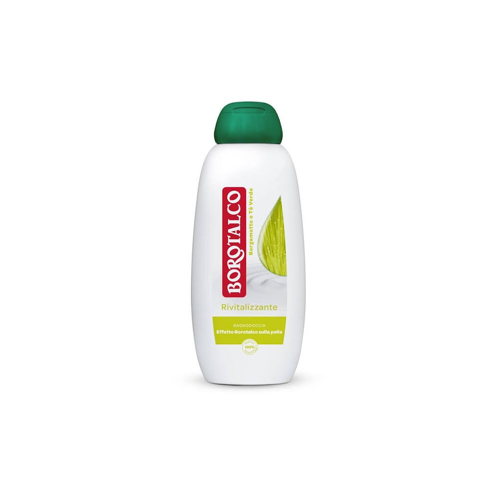 4x Borotalco Bagnodoccia Rivitalizzante Bergamotto e Tè Verde 4 Flaconi da 600ml