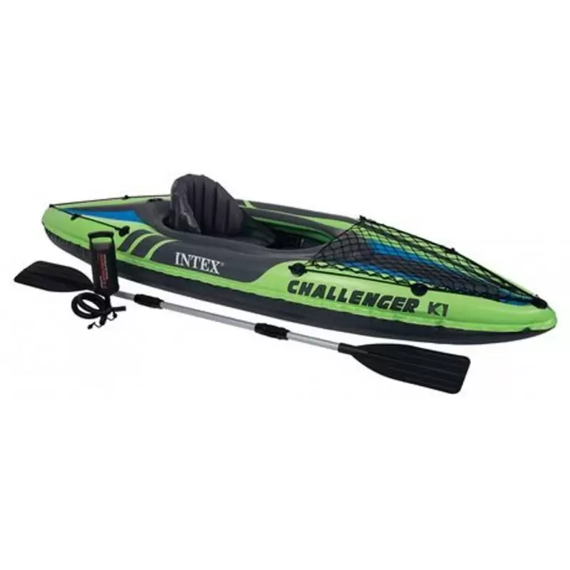 INTEX KAYAK GONFIABILE MONOPOSTO CHALLENGER K1 CANOA DIVERTIMENTO TEMPO LIBERO
