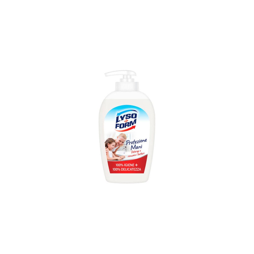 6 X Detergente Protezione Mani, Rimuove i Batteri, 100% Igiene + 100% Delicatezza 250ml