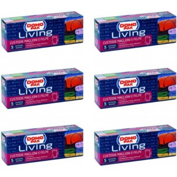 30 Custodie Domopak Living per MAGLIONI E FELPE antipolvere armadi domo pak