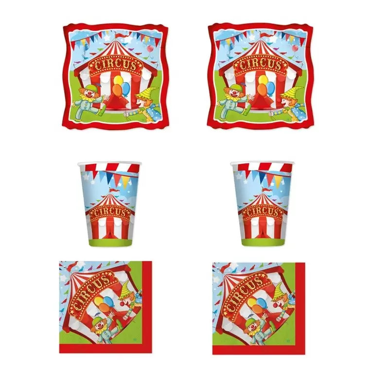 IRPot - KIT N 2 CIRCUS PARTY COORDINATO FESTA COMPLEANNO BAMBINI PARTY ADDOBBI