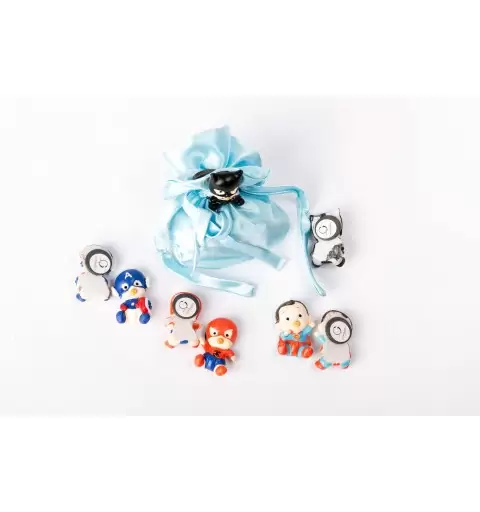 12 MAGNETI  BABY SUPER EROI BOMBONIERA CALAMITA MJ1578