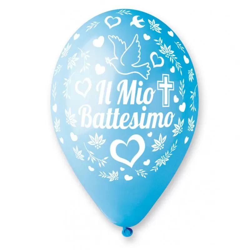 IRPot - 100 PALLONCINI " IL MIO BATTESIMO CUORE CELESTE " 11921-159 