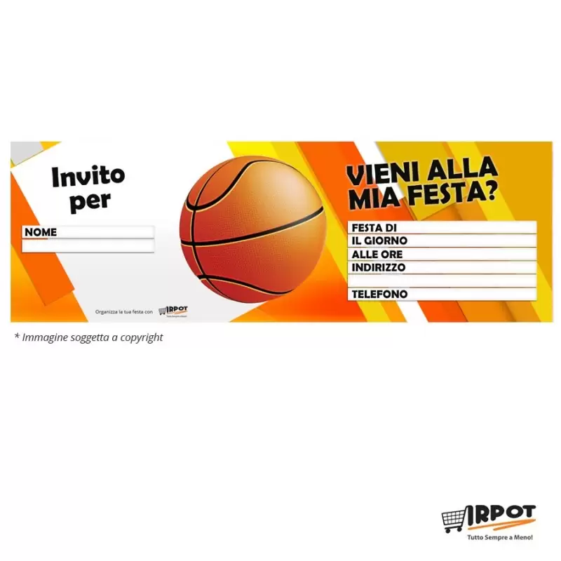 Inviti compleanno basket