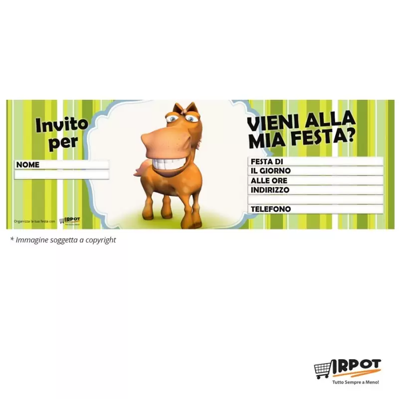Inviti compleanno cavalli