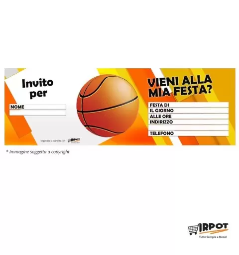 KIT N.9 SET COMPLEANNO TEMA BASKET