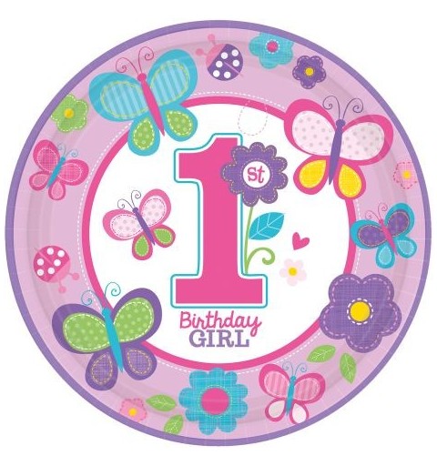 KIT N 9 - KIT PRIMO COMPLEANNO BIRTHDAY GIRL PIU INVITI