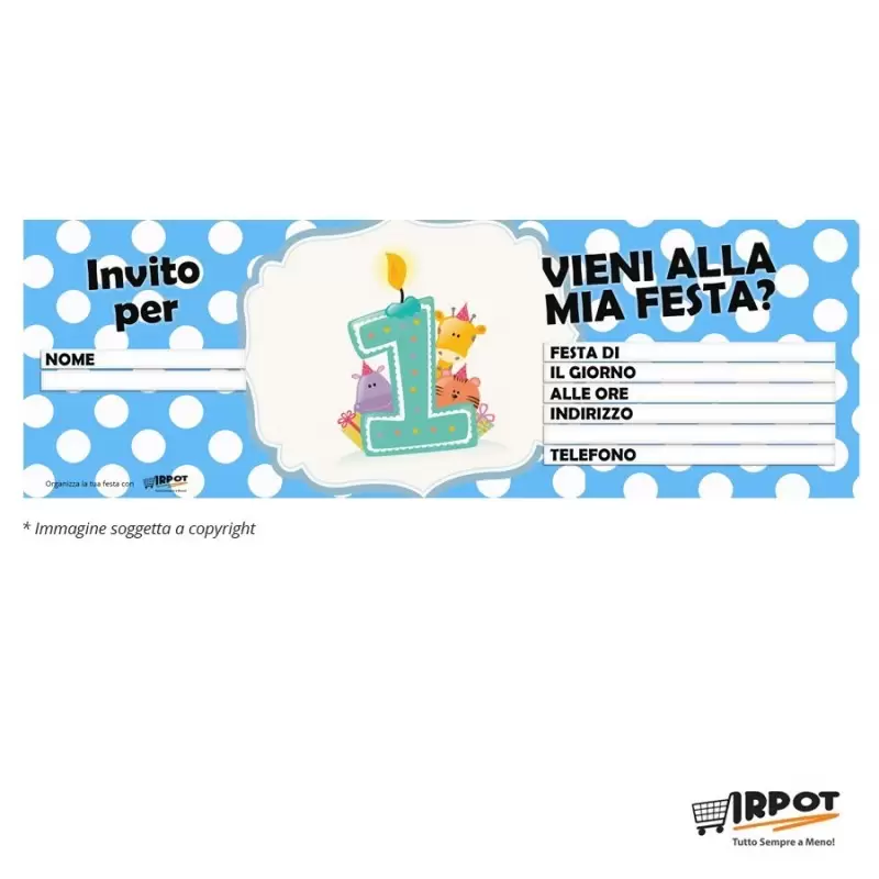 KIT N 9 - COORDINATO POIS CELSTE - PRIMO COMPLEANNO