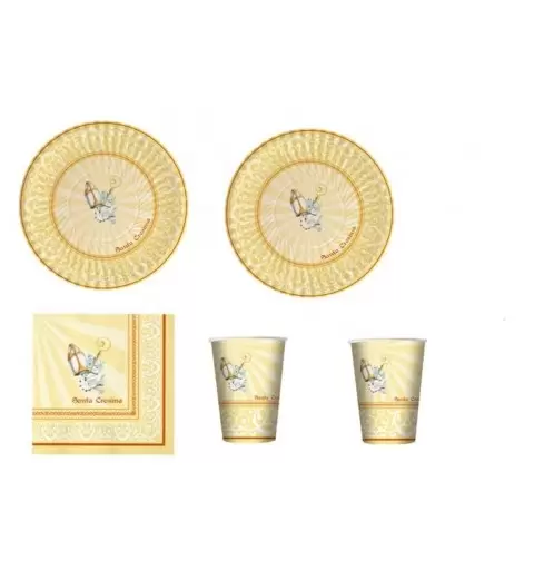 KIT N29 COORDINATO TAVOLA PER FESTA BAMBINI ADULTI SANTA CRESIMA