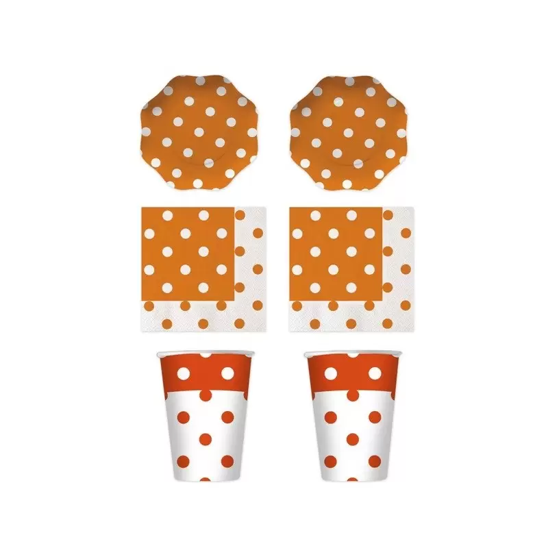 KIT N2 BIG PARTY POIS ARANCIONE DECORAZIONE
