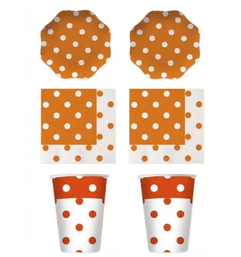 KIT N2 BIG PARTY POIS ARANCIONE DECORAZIONE