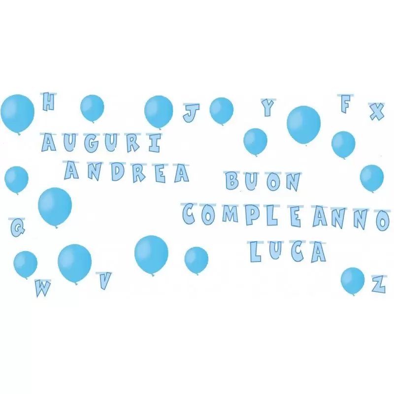 LETTERE ALFABETO ROSA CARTA COMPONIBILI MAX 15 PZ. + 100 PALLONCINI ROSA 