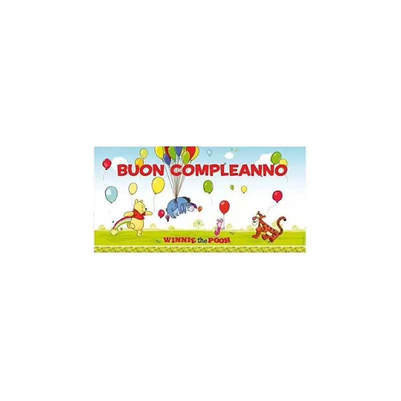 DECORAZIONE MURALE WINNIE THE POOH WALL DECORATION BUON COMPLEANNO ADDOBBO FESTA
