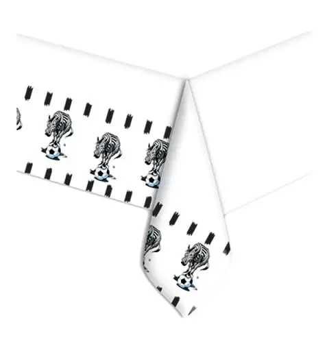 COORDINATO TAVOLA PER FESTE COMPLEANNO BAMBINO JUVENTUS ZEBRA STRISCE BIANCO NERE