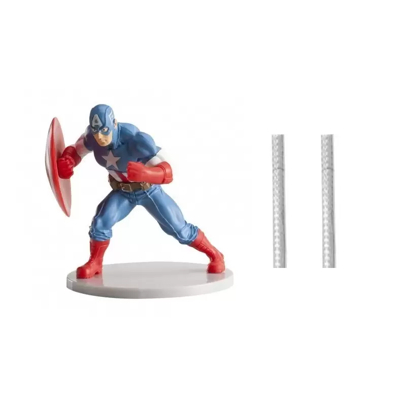 decorazioni torta capitan America