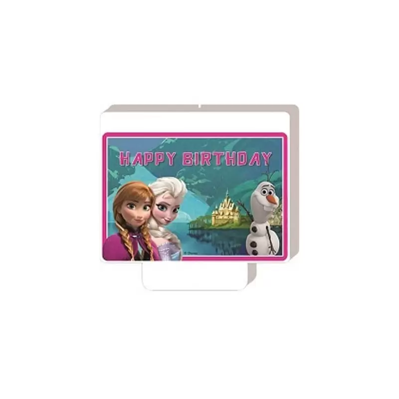  CANDELINA IN CERA PERSONAGGIO PRINCIPESSA FROZEN TOPPER CANDELA