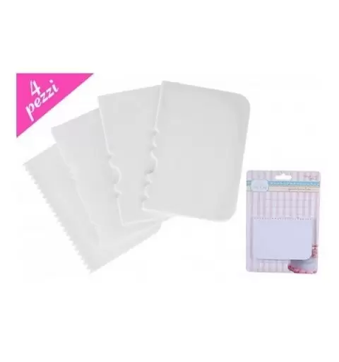 704049 4 SPATOLE PER DECORAZIONE TORTA DECORA