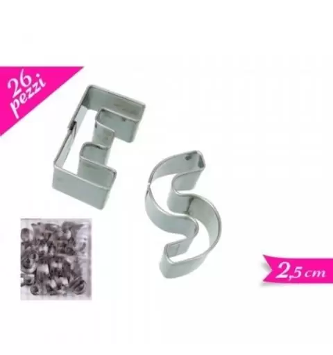 KIT CAKE DESIGN TAGLIAPASTA LETTERE ALFABETO 702233