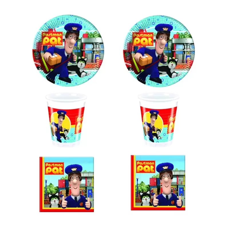 COORDINATO TAVOLA POSTINO PAT COMPLENNO BAMBINI POSTMAN ADDOBBI KIT N2 