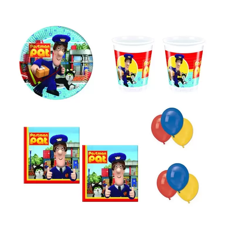 COORDINATO IL POSTINO PAT COMPLETO TAVOLA COMPLEANNO KIT N 22  BAMBINO