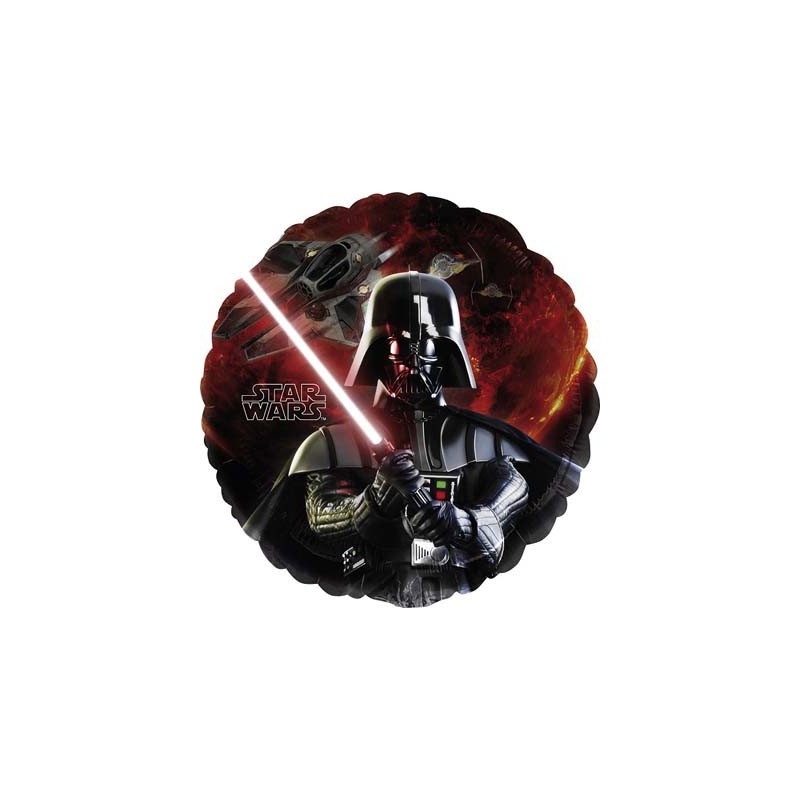 KIT COMPLEANNO STAR WARS N.10 + PALLONCINO FOIL