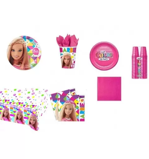 BARBIE COORDIANTO TAVOLA MONOCOLORE FUCSIA