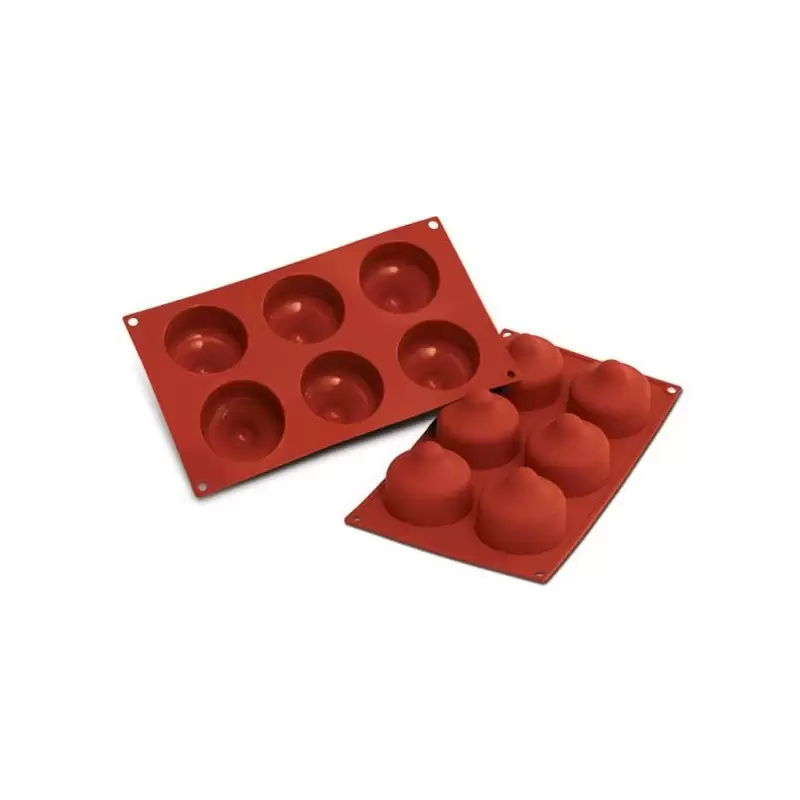 stampo silicone 6 baci bacio forno