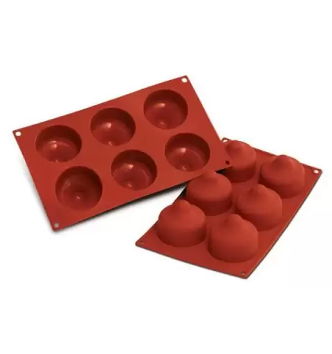 stampo silicone 6 baci bacio forno