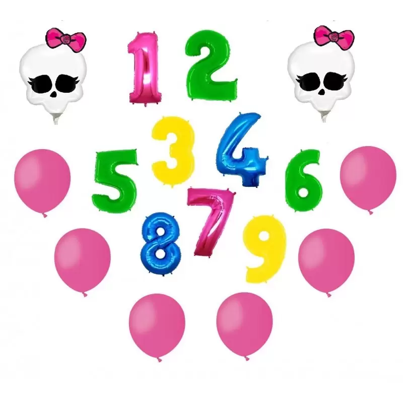 PALLONCINI NUMERO MONSTER HIGHT TESCHIO