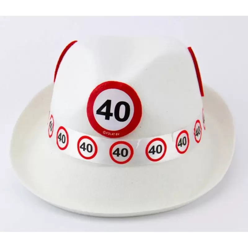 CAPPELLO SEGNALE STRADALE 40 ANNI