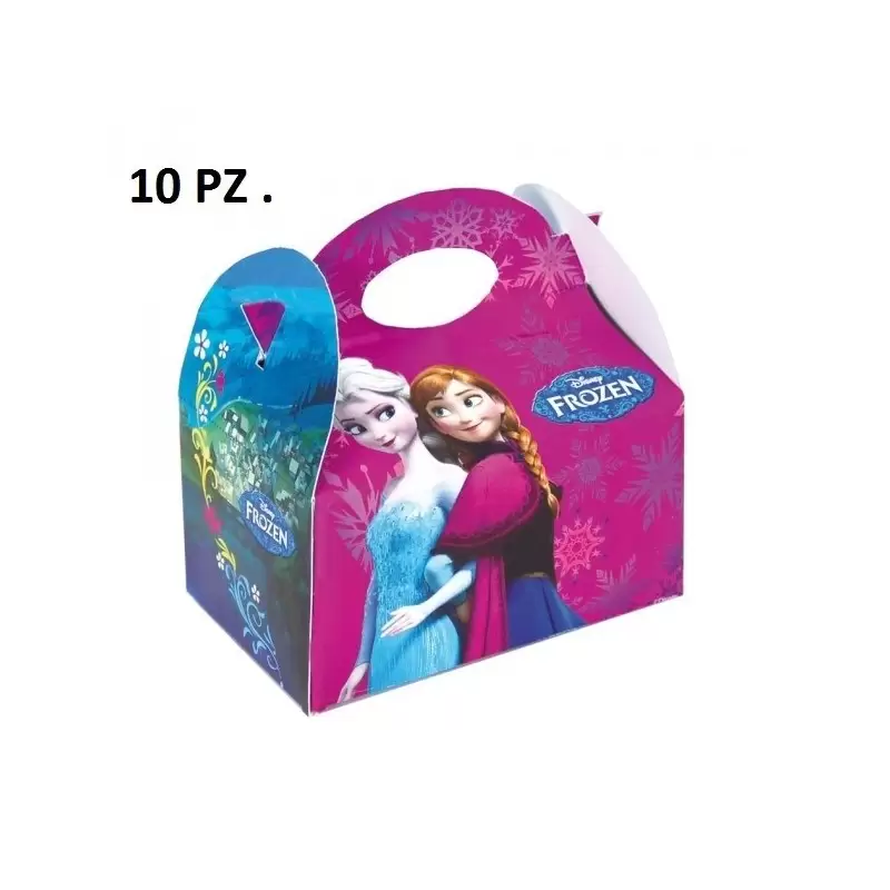 SCATOLE REGALO DISNEY FROZEN BOX GADGET COMPLEANNO 10 PZ BAMBINA ANNA ELSA 