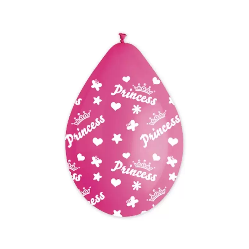 10 PALLONCINI GLOBO PRINCESS ADDOBBI DECORAZIONI FESTA PARTY PRINCIPESSE 72626