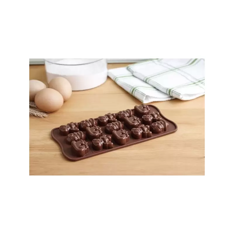 STAMPO PIASTRA SILICONE 15 FIORI PER CIOCCOLATINI SCG09
